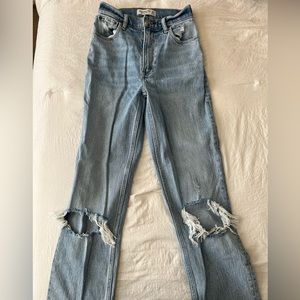 Abercrombie 90s Straight Ultra High Rise Jeans Size 00L